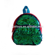 Mochila reversible vendedora caliente de las lentejuelas con los remiendos modificados para requisitos particulares de la lentejuela del color